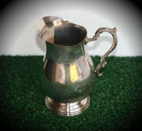 Vintage 1983 silver plated Pitcher Chamber of mines engraved in Appreciation to A.W Geldenhuys