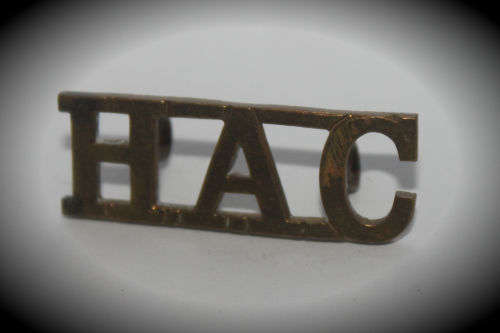 WW1 Honourable Artillery Company Shoulder Title - HAC - 35x12.5mm