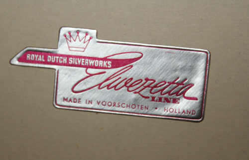 Vintage elwezetta boxed set  spoons 120mm made in Holland Royal Dutch Silverworks