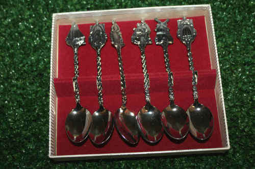 Vintage elwezetta boxed set  spoons 120mm made in Holland Royal Dutch Silverworks