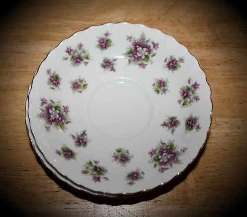 Vintage Royal Albert SWEET VIOLETS Bone China Side Saucer England (3 available) bid per Saucer