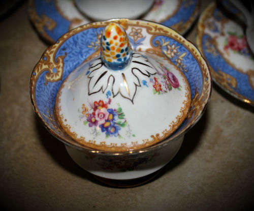 Vintage 15 Pc PARAGON Fine Bone China Tea set Rd.no744170-England -6 Duo sugar pot and creamer
