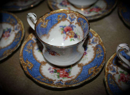 Vintage 15 Pc PARAGON Fine Bone China Tea set Rd.no744170-England -6 Duo sugar pot and creamer