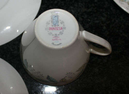 Vintage Iron stone Pontesa Made in Spain Trio Bid is for 1 Trio (6  available)