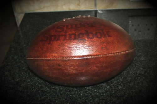 Vintage SUPER SPRINGBOK leather Rugby Ball- Good Condition