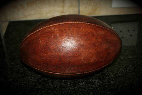 Vintage SUPER SPRINGBOK leather Rugby Ball- Good Condition