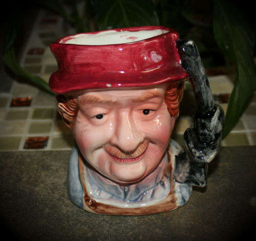 Collectable Ceramic Character Jug 135mmx130mm -Tiny chip