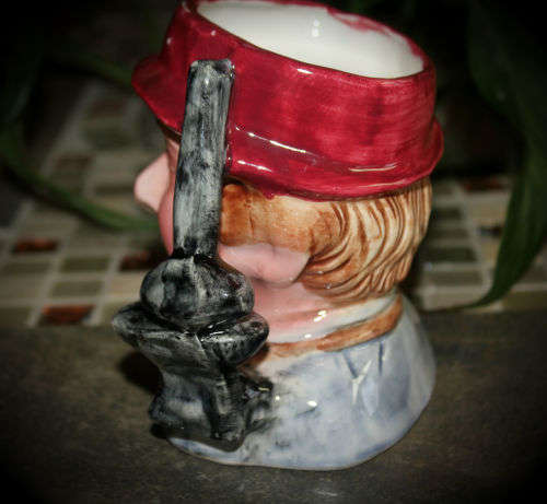 Collectable Ceramic Character Jug 135mmx130mm -Tiny chip
