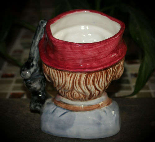 Collectable Ceramic Character Jug 135mmx130mm -Tiny chip