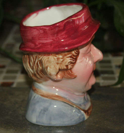 Collectable Ceramic Character Jug 135mmx130mm -Tiny chip