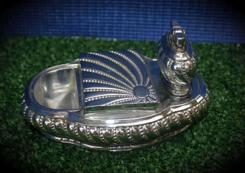Vintage Silver plated Table smoking station with Ronson Lighter-as new