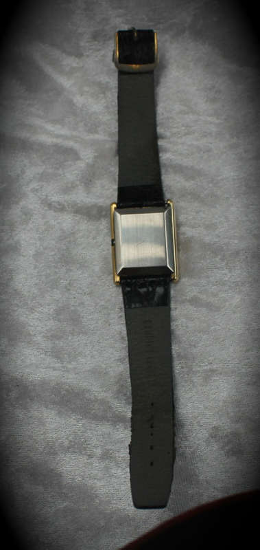 Vintage Omega De Ville 1350 Ladies Quartz watch with leather strap in box- working -new Battery .
