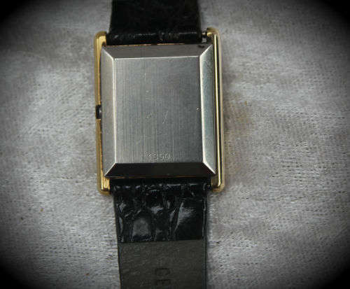 Vintage Omega De Ville 1350 Ladies Quartz watch with leather strap in box- working -new Battery .
