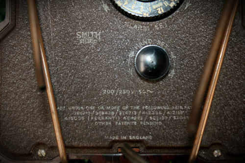 Vintage Smith Sectric Electric Clock made in England Not tested( not standard plug)