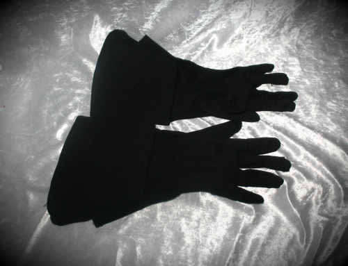 Masonic Black Gloves