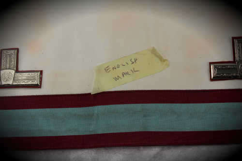 English Mark Apron 400x355mm and 3 books Mark Rituals
