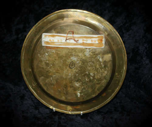 Solid Brass detailed wall Plague 242mm -265g