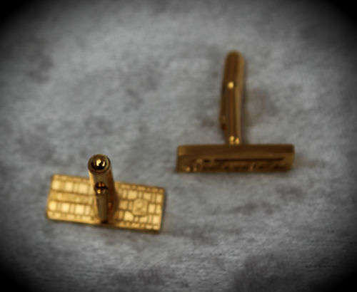 Pair of Vintage Gold Plated GENBEL Cufflinks