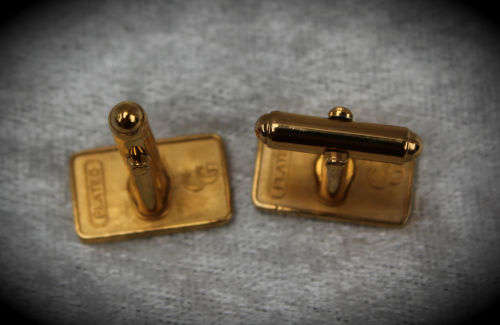 Pair of Vintage Gold Plated FSI Cufflinks