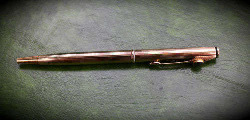A Gold plated Parker Insigna Ht ballpoint pen made in the USA- No case
