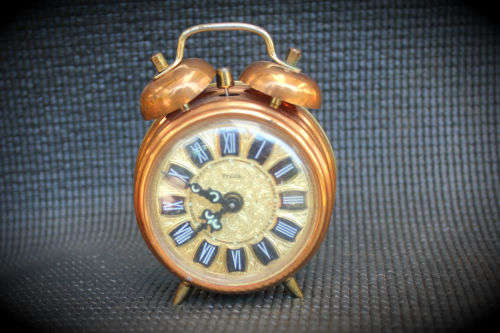 Vintage Two Bell Presta German alarm Clock- NOT WORKING- West Germany