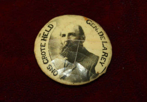 Rare!! Pin Badge of Boerwar General Ons Groot Held Gen.De La Rey-23mm