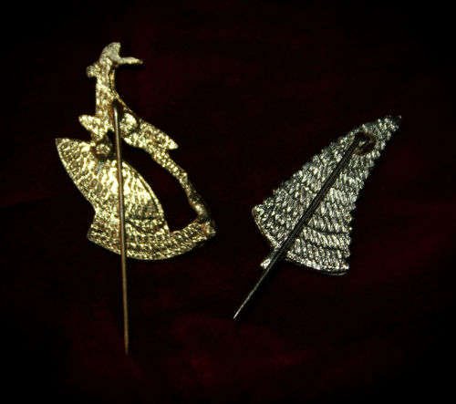 1960 Springbok Rugby and 1960 All Blacks Pin Badges -35mm