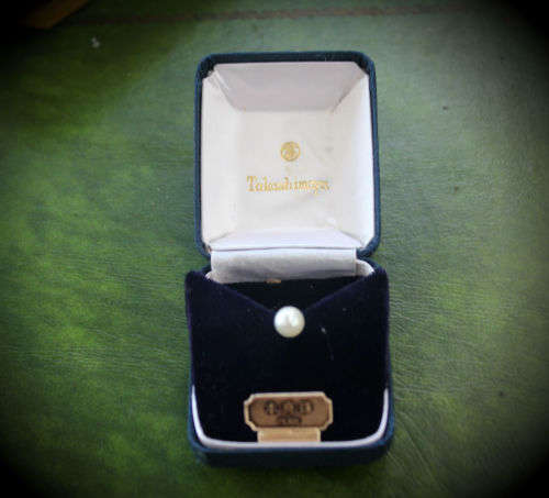 Takashimaya Pearl Tie Tack in Box