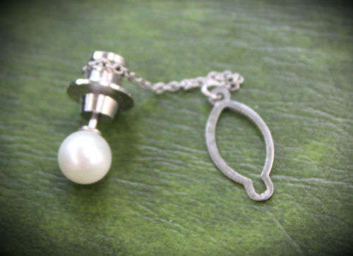 Takashimaya Pearl Tie Tack in Box