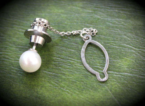 Takashimaya Pearl Tie Tack in Box