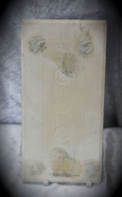 Delft Holland 'Nieuwe Kerk" painted on tile made in West Germany 199x99mm