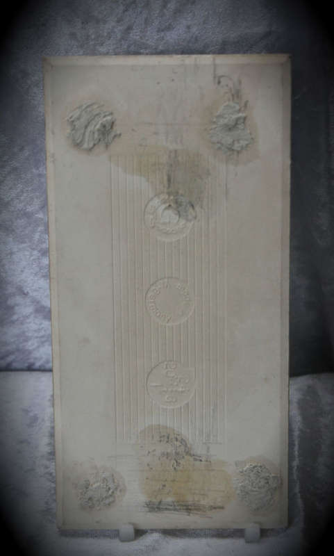 Delft Holland 'Nieuwe Kerk" painted on tile made in West Germany 199x99mm