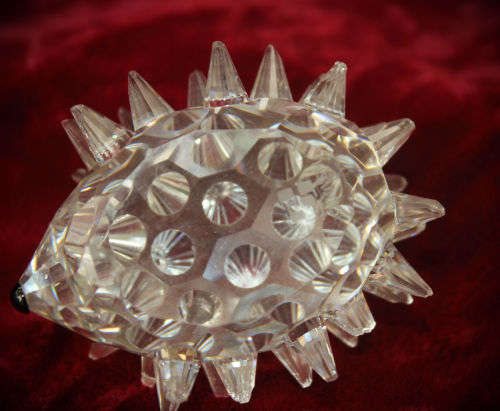 Collectable 2 SWAROVSKI Crystal Hedgehogs  -34x55x44mm- Not Boxed-Retired