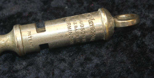 The Metropolitan J.Hudson & Co Birmingham Police whistle