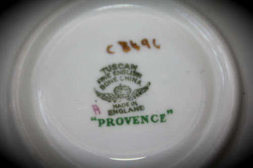 1950's Tuscan fine English Bone China Provence Teaset 5 Duo's Pot,sugar bowl ,creamer and extra Cup