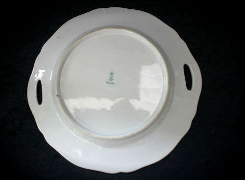 Vintage Bavaria Teapot 200x260x145mm and Cake plate 258x252mm- Teapot inside rim chipped see photos