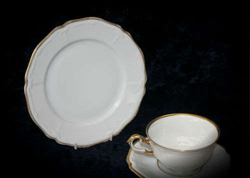 Vintage Bavaria Trio cup 52x96mm saucer 145mm side plate 196mm Bid is for 1 of 5 trios