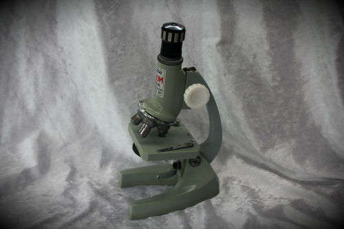 Vintage Tasco 900x Power-Calculator Microscope 250x130x75mm -mirror missing no Globe