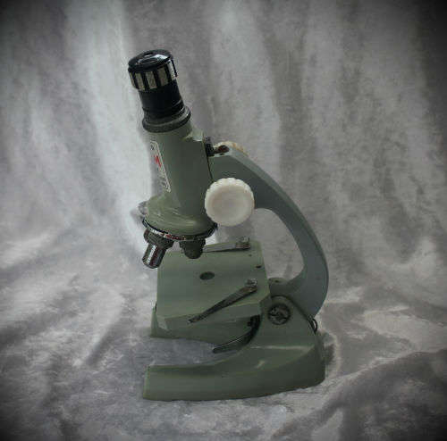 Vintage Tasco 900x Power-Calculator Microscope 250x130x75mm -mirror missing no Globe
