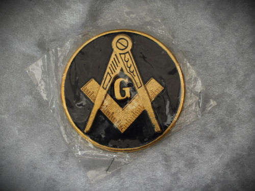 Masonic Badge -(plastic) Square & Compasses With "G" Round