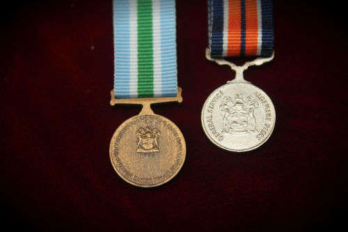 1994 SADF General Service mini Medal and Unitas Mini Medal with Ribbons