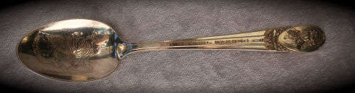 Collectable Wm. Rogers Mfg. Co. Presidential Silver Plate Spoon featuring Thomas Jefferson 153mm