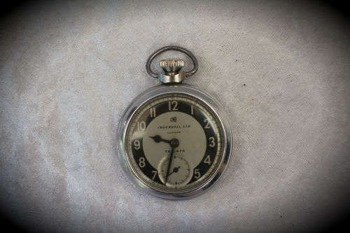 Vintage Triumph Ingersoll LTD London Pocket watch made in Great Britain -not running