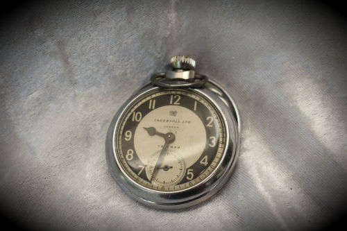 Vintage Triumph Ingersoll LTD London Pocket watch made in Great Britain -not running