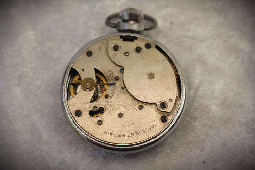 Vintage Triumph Ingersoll LTD London Pocket watch made in Great Britain -not running