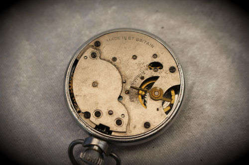 Vintage Triumph Ingersoll LTD London Pocket watch made in Great Britain -not running