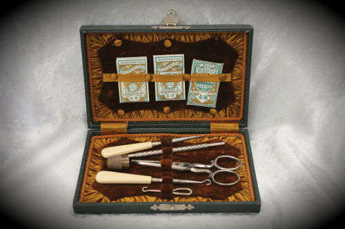 Vintage embroidery set on origanal Box
