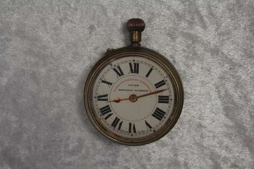 Vintage Swiss Made Superior Railway Timekeeper Pocket Watch -for spares or repairs -not working