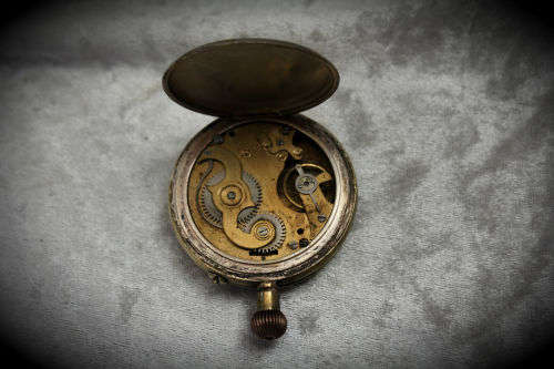 Vintage Swiss Made Superior Railway Timekeeper Pocket Watch -for spares or repairs -not working
