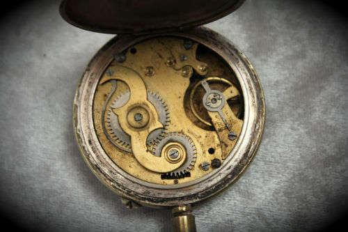 Vintage Swiss Made Superior Railway Timekeeper Pocket Watch -for spares or repairs -not working